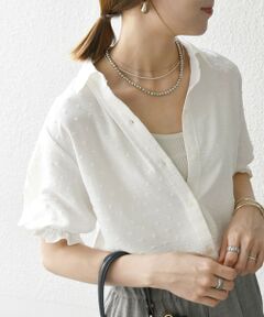 SHIPS / シップス Tシャツ | SHIPS any:〈洗濯機可能〉カットドビー ジャージー パフ シャツ