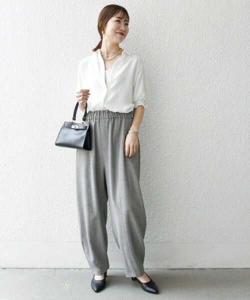 SHIPS for women / シップスウィメン SHIPS any:〈洗濯機可能〉カットドビー ジャージー パフ シャツ SHIPS any:〈洗濯機可能〉カットドビー ジャージー パフ シャツ