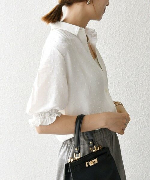 SHIPS / シップス Tシャツ | SHIPS any:〈洗濯機可能〉カットドビー ジャージー パフ シャツ | 詳細5