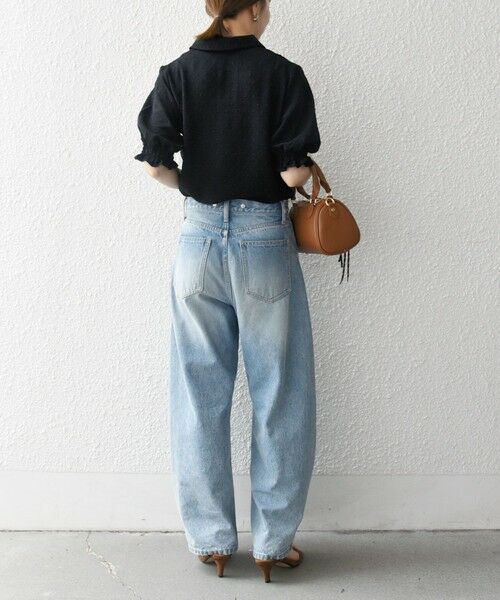 SHIPS for women / シップスウィメン SHIPS any:〈洗濯機可能〉カットドビー ジャージー パフ シャツ SHIPS any:〈洗濯機可能〉カットドビー ジャージー パフ シャツ