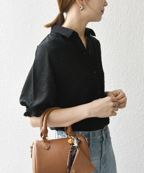 SHIPS / シップス Tシャツ | SHIPS any:〈洗濯機可能〉カットドビー ジャージー パフ シャツ | 詳細14