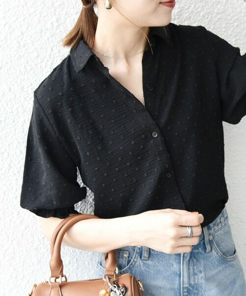 SHIPS / シップス Tシャツ | SHIPS any:〈洗濯機可能〉カットドビー ジャージー パフ シャツ | 詳細18