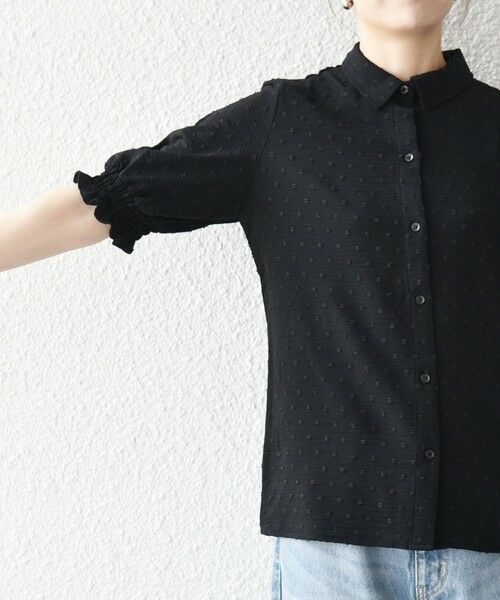 SHIPS / シップス Tシャツ | SHIPS any:〈洗濯機可能〉カットドビー ジャージー パフ シャツ | 詳細22