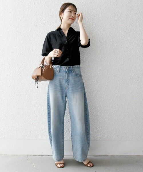 SHIPS / シップス Tシャツ | SHIPS any:〈洗濯機可能〉カットドビー ジャージー パフ シャツ | 詳細11