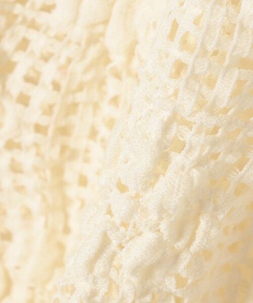 SHIPS / シップス カットソー（半袖以外） | SHIPS any:〈手洗い可能〉フラワー メッシュ クルーネック プルオーバー | 詳細12