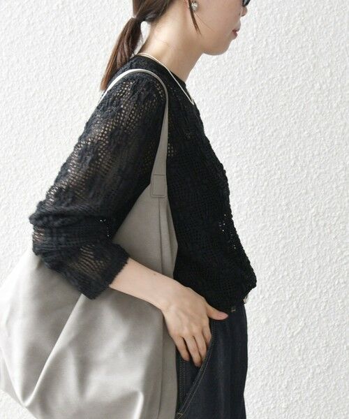 SHIPS / シップス カットソー（半袖以外） | SHIPS any:〈手洗い可能〉フラワー メッシュ クルーネック プルオーバー | 詳細18