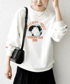 SHIPS / シップス スウェット | 【SHIPS any別注】Collegiate Pacific: ロゴ プリント ＆ 刺繍 スウェット 25AW