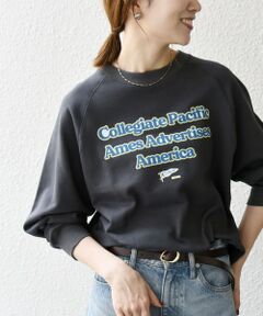 SHIPS / シップス スウェット | 【SHIPS any別注】Collegiate Pacific: ロゴ プリント ＆ 刺繍 スウェット 25AW
