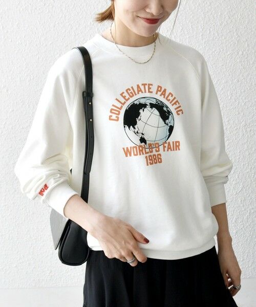 SHIPS / シップス スウェット | 【SHIPS any別注】Collegiate Pacific: ロゴ プリント ＆ 刺繍 スウェット 25AW | 詳細3