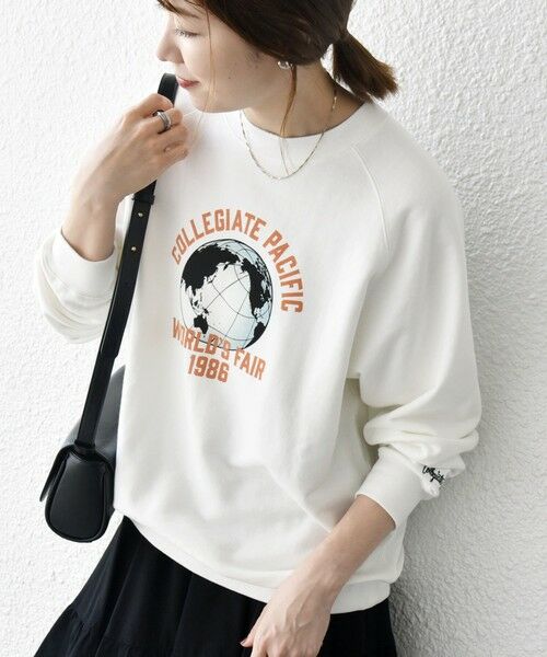 SHIPS / シップス スウェット | 【SHIPS any別注】Collegiate Pacific: ロゴ プリント ＆ 刺繍 スウェット 25AW | 詳細7