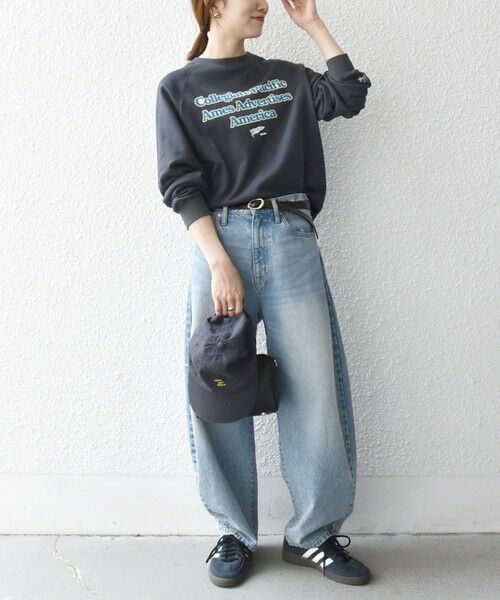 SHIPS / シップス スウェット | 【SHIPS any別注】Collegiate Pacific: ロゴ プリント ＆ 刺繍 スウェット 25AW | 詳細10