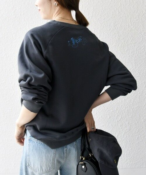 SHIPS / シップス スウェット | 【SHIPS any別注】Collegiate Pacific: ロゴ プリント ＆ 刺繍 スウェット 25AW | 詳細14