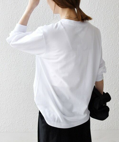 SHIPS / シップス Tシャツ | 【SHIPS any別注】LACOSTE:〈洗濯機可能〉ピケ クルーネック ロンT 25AW | 詳細6