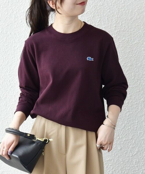 SHIPS / シップス Tシャツ | 《追加予約》【SHIPS any別注】LACOSTE:〈洗濯機可能〉ピケ クルーネック ロンT 26AW | 詳細19