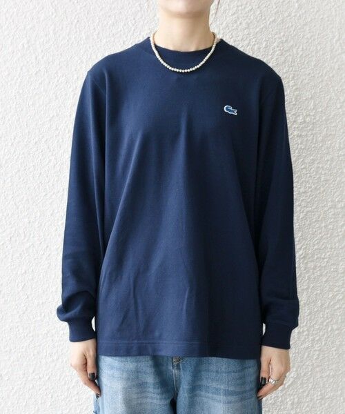 SHIPS / シップス Tシャツ | 【SHIPS any別注】LACOSTE:〈洗濯機可能〉ピケ クルーネック ロンT 25AW | 詳細24