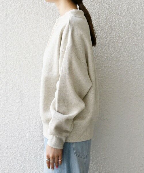 SHIPS / シップス スウェット | 《追加予約》SHIPS any:〈洗濯機可能〉USA コットン 裏起毛 ボトルネック プルオーバー | 詳細10