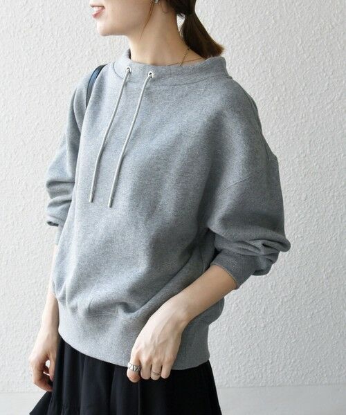 SHIPS / シップス スウェット | 《追加予約》SHIPS any:〈洗濯機可能〉USA コットン 裏起毛 ボトルネック プルオーバー | 詳細18