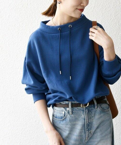 SHIPS / シップス スウェット | 《追加予約》SHIPS any:〈洗濯機可能〉USA コットン 裏起毛 ボトルネック プルオーバー | 詳細26