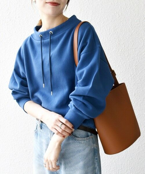 SHIPS / シップス スウェット | 《追加予約》SHIPS any:〈洗濯機可能〉USA コットン 裏起毛 ボトルネック プルオーバー | 詳細27