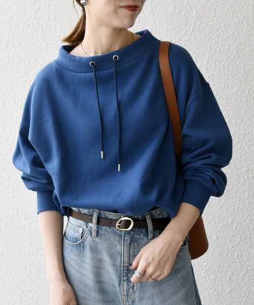 SHIPS / シップス スウェット | 《追加予約》SHIPS any:〈洗濯機可能〉USA コットン 裏起毛 ボトルネック プルオーバー | 詳細28