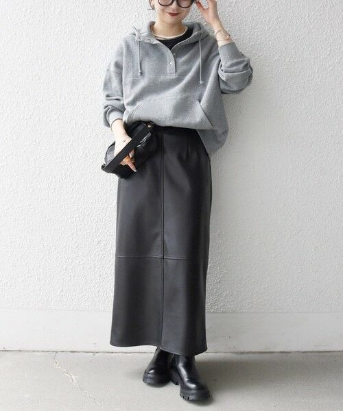 SHIPS / シップス パーカー | 《一部追加予約》SHIPS any:〈洗濯機可能〉USAコットン 裏起毛 フーディー ルーズ プルオーバー | 詳細18