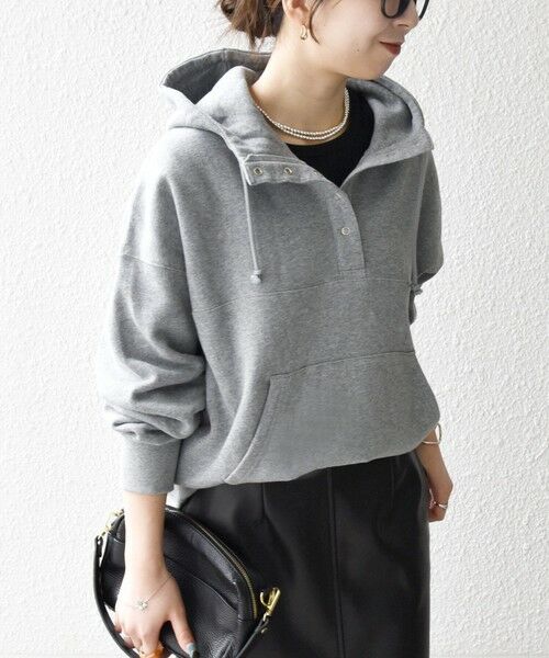 SHIPS / シップス パーカー | 《一部追加予約》SHIPS any:〈洗濯機可能〉USAコットン 裏起毛 フーディー ルーズ プルオーバー | 詳細22