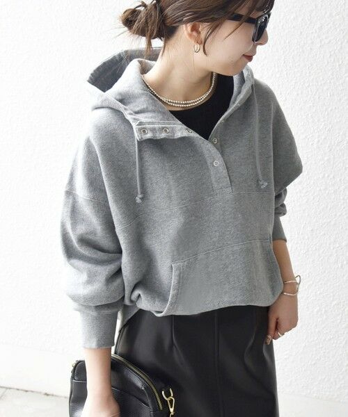 SHIPS / シップス パーカー | 《一部追加予約》SHIPS any:〈洗濯機可能〉USAコットン 裏起毛 フーディー ルーズ プルオーバー | 詳細25