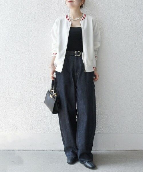 SHIPS / シップス ブルゾン | 【SHIPS any別注】La Hutte:〈洗濯機可能〉裏起毛 ロゴ ジップ ブルゾン | 詳細1