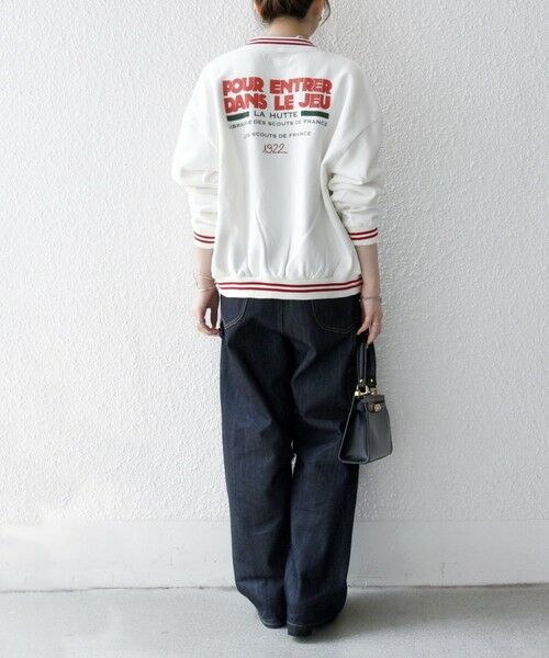 SHIPS / シップス ブルゾン | 【SHIPS any別注】La Hutte:〈洗濯機可能〉裏起毛 ロゴ ジップ ブルゾン | 詳細2