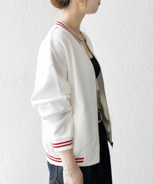 SHIPS / シップス ブルゾン | 【SHIPS any別注】La Hutte:〈洗濯機可能〉裏起毛 ロゴ ジップ ブルゾン | 詳細6