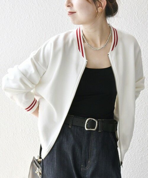 SHIPS / シップス ブルゾン | 【SHIPS any別注】La Hutte:〈洗濯機可能〉裏起毛 ロゴ ジップ ブルゾン | 詳細7