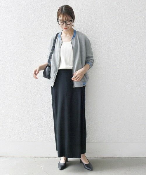 SHIPS / シップス ブルゾン | 【SHIPS any別注】La Hutte:〈洗濯機可能〉裏起毛 ロゴ ジップ ブルゾン | 詳細14