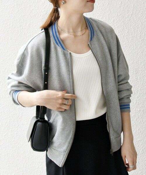 SHIPS / シップス ブルゾン | 【SHIPS any別注】La Hutte:〈洗濯機可能〉裏起毛 ロゴ ジップ ブルゾン | 詳細21