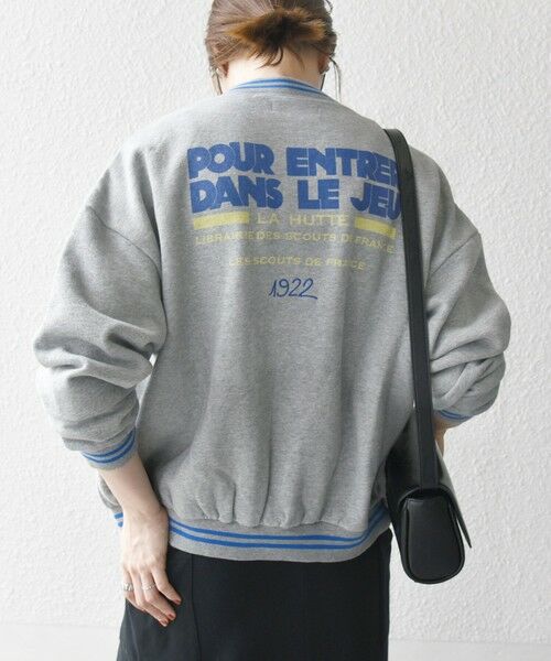 SHIPS / シップス ブルゾン | 【SHIPS any別注】La Hutte:〈洗濯機可能〉裏起毛 ロゴ ジップ ブルゾン | 詳細23