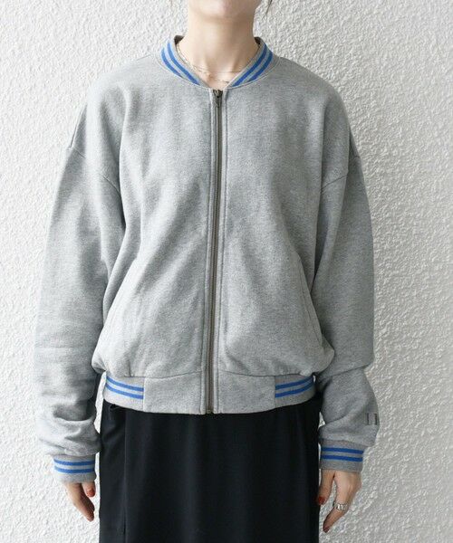 SHIPS / シップス ブルゾン | 【SHIPS any別注】La Hutte:〈洗濯機可能〉裏起毛 ロゴ ジップ ブルゾン | 詳細30