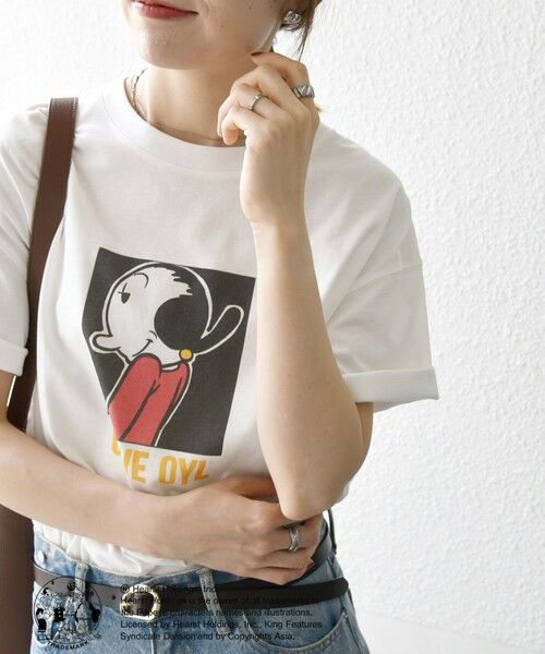 SHIPS / シップス Tシャツ | SHIPS any:〈洗濯機可能〉OLIVE OYL(TM) プリント TEE | 詳細6