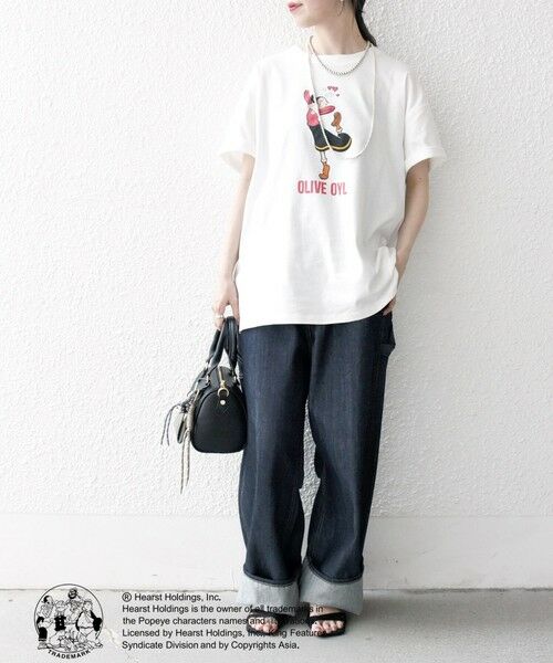 SHIPS / シップス Tシャツ | SHIPS any:〈洗濯機可能〉OLIVE OYL(TM) プリント TEE | 詳細18