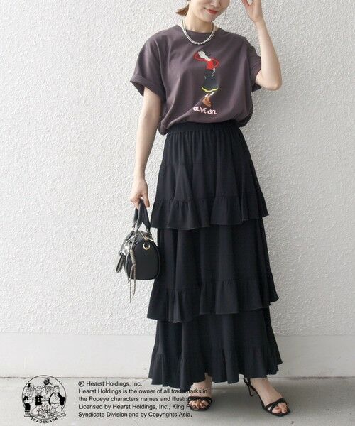 SHIPS / シップス Tシャツ | SHIPS any:〈洗濯機可能〉OLIVE OYL(TM) プリント TEE | 詳細25