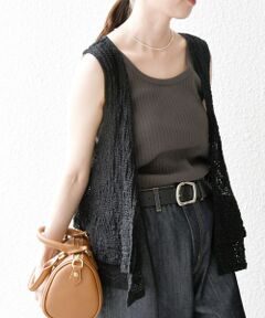 SHIPS / シップス ベスト | SHIPS any:〈手洗い可能〉フラワー メッシュ 2WAY ティアード ペプラム ベスト