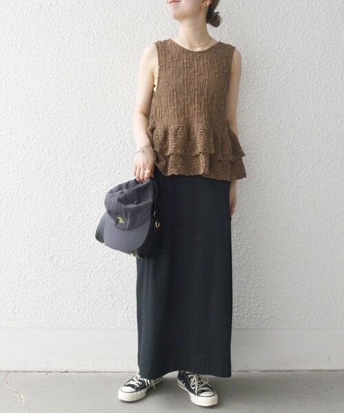 SHIPS / シップス ベスト | SHIPS any:〈手洗い可能〉フラワー メッシュ 2WAY ティアード ペプラム ベスト | 詳細13