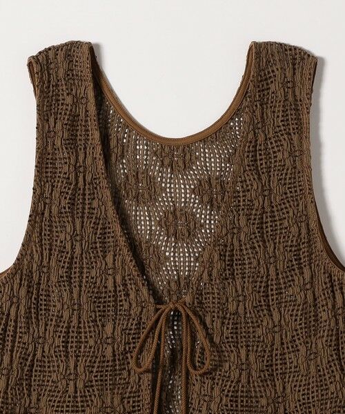 SHIPS / シップス ベスト | SHIPS any:〈手洗い可能〉フラワー メッシュ 2WAY ティアード ペプラム ベスト | 詳細24