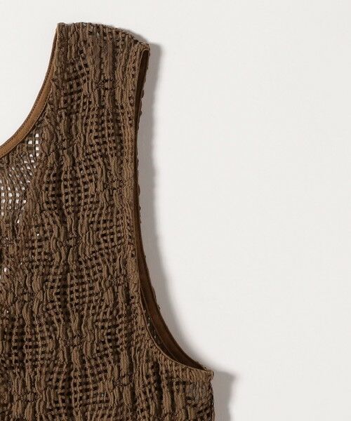 SHIPS / シップス ベスト | SHIPS any:〈手洗い可能〉フラワー メッシュ 2WAY ティアード ペプラム ベスト | 詳細26