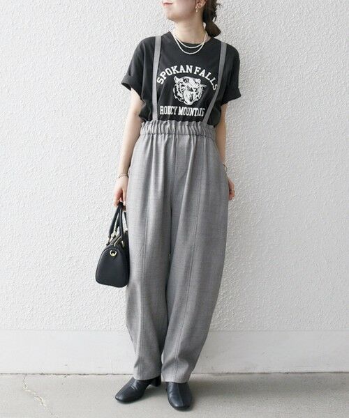 SHIPS / シップス その他パンツ | SHIPS any:〈洗濯機可能〉ウーステッド サスペンダー付き バルーン パンツ | 詳細1