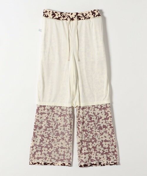 SHIPS / シップス その他パンツ | SHIPS any:〈洗濯機可能〉フラワー ポリエステル ベロア ワイド イージー パンツ | 詳細13