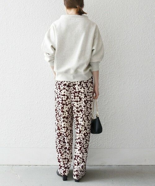 SHIPS / シップス その他パンツ | SHIPS any:〈洗濯機可能〉フラワー ポリエステル ベロア ワイド イージー パンツ | 詳細2