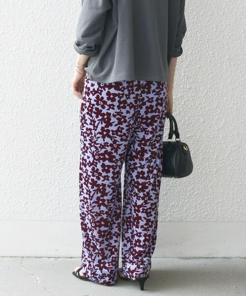 SHIPS / シップス その他パンツ | SHIPS any:〈洗濯機可能〉フラワー ポリエステル ベロア ワイド イージー パンツ | 詳細21