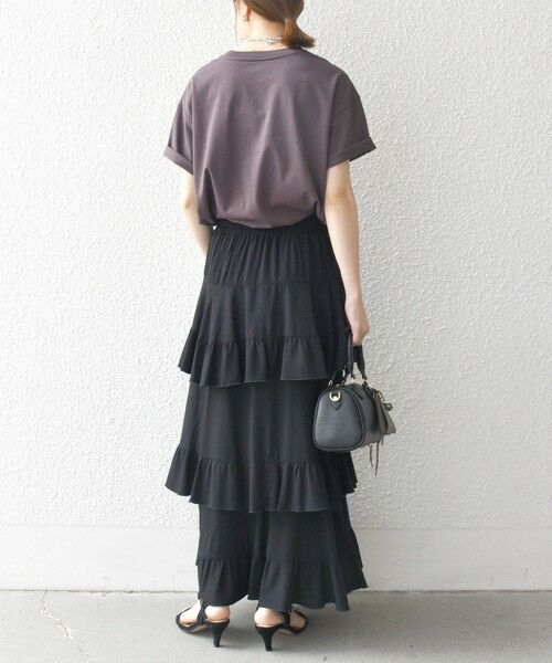 SHIPS / シップス ロング・マキシ丈スカート | SHIPS any:〈洗濯機可能〉ティアード ラッフル マキシ スカート | 詳細2