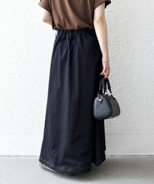 SHIPS / シップス ロング・マキシ丈スカート | 《一部予約》SHIPS any:〈洗濯機可能〉チノ ステッチ フレア ロング スカート | 詳細14