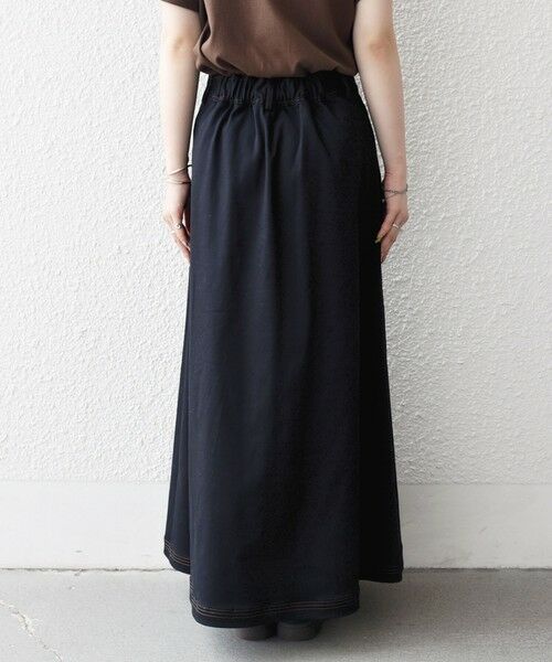SHIPS / シップス ロング・マキシ丈スカート | 《一部予約》SHIPS any:〈洗濯機可能〉チノ ステッチ フレア ロング スカート | 詳細17