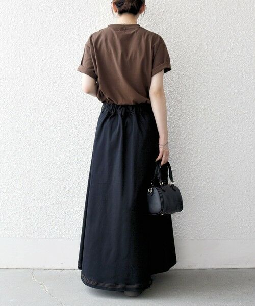 SHIPS / シップス ロング・マキシ丈スカート | 《一部予約》SHIPS any:〈洗濯機可能〉チノ ステッチ フレア ロング スカート | 詳細10